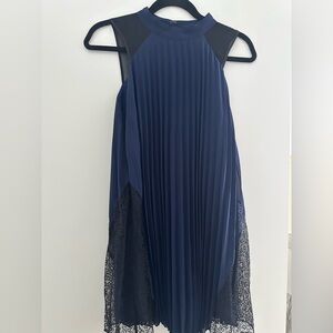 BCBGeneration Blue Pleated Dress